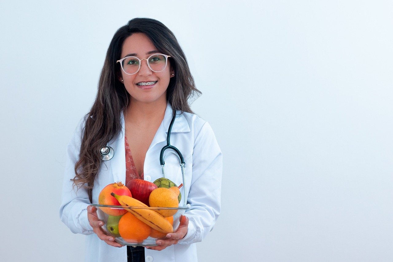 woman, doctor, nutritionist, fruit, healthy, food, diet, young, apple, medical, medicine, happy, healthcare, nutritionist, nutritionist, nutritionist,