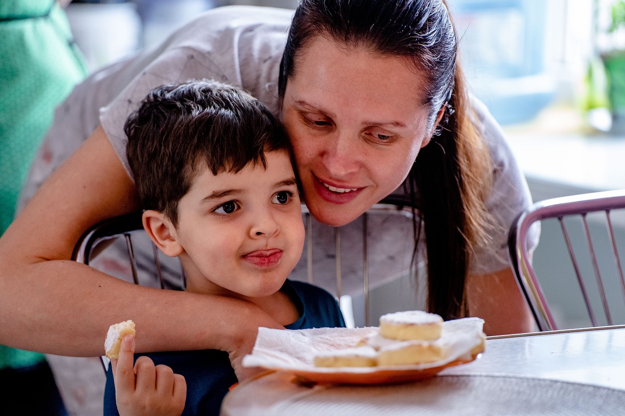 Breakfast, mother, boy, son, family, child, morning, food, healthy, mom, meal, together, woman, kid, childhood, lunch, dining